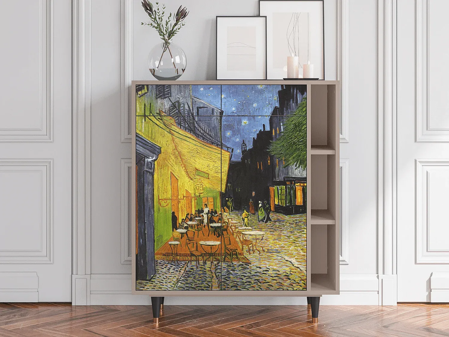 Moderne Kommode mit Stauraum, Holzoptik-decoravito.com