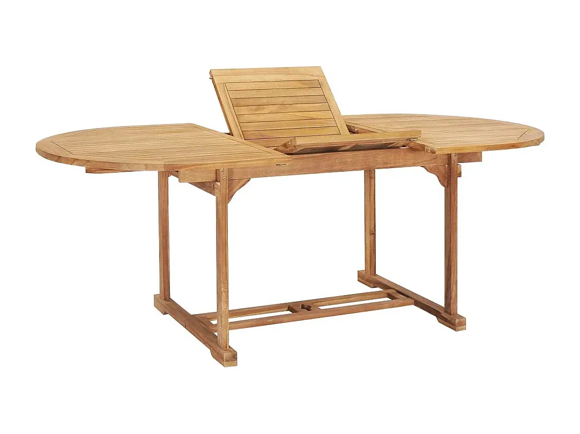 Verstellbarer Gartentisch aus Teakholz-decoravito.com