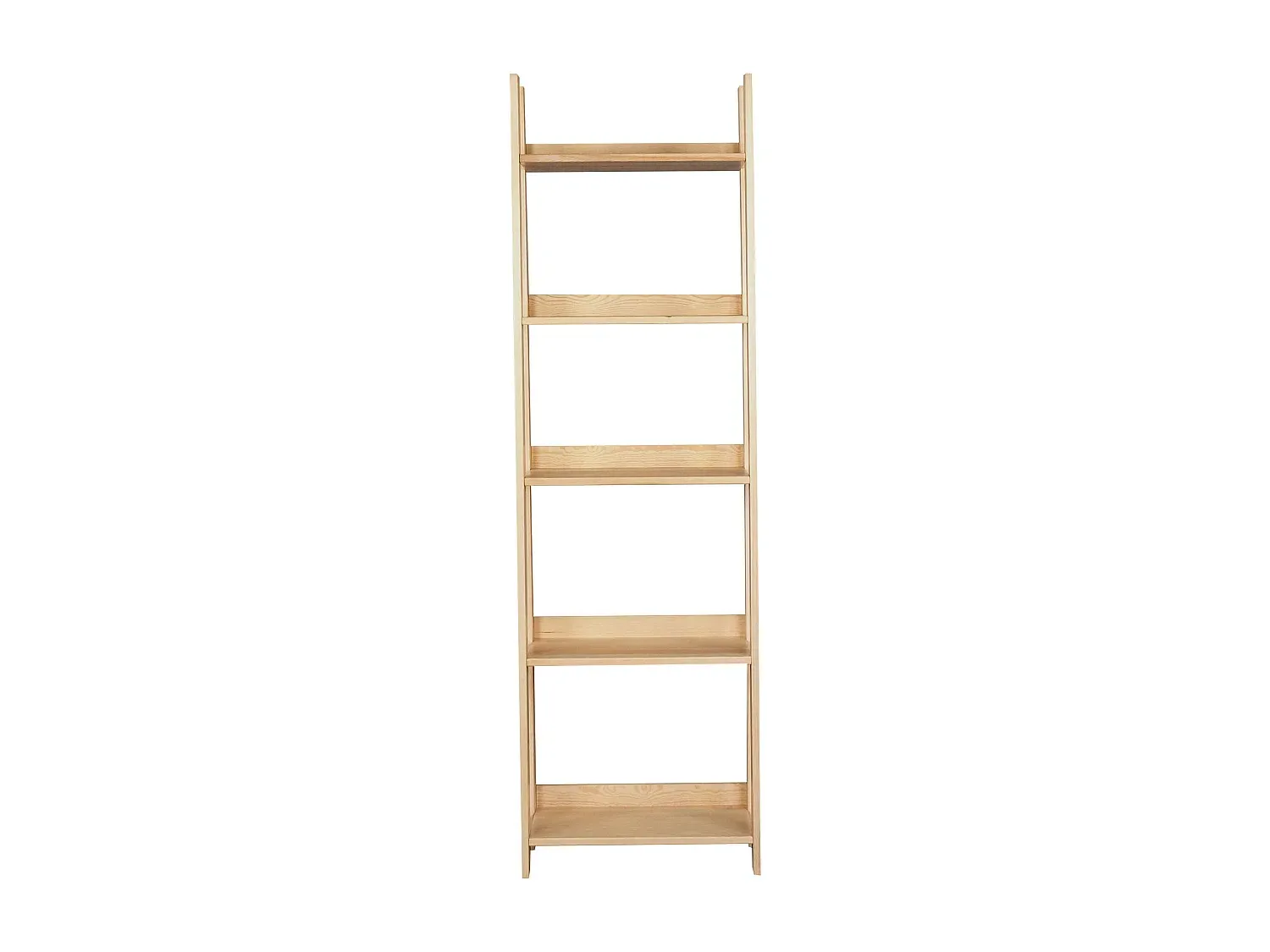Modulares Holzregal 200 x 60 cm mit 5 Ablagen, Eichendekor-decoravito.com