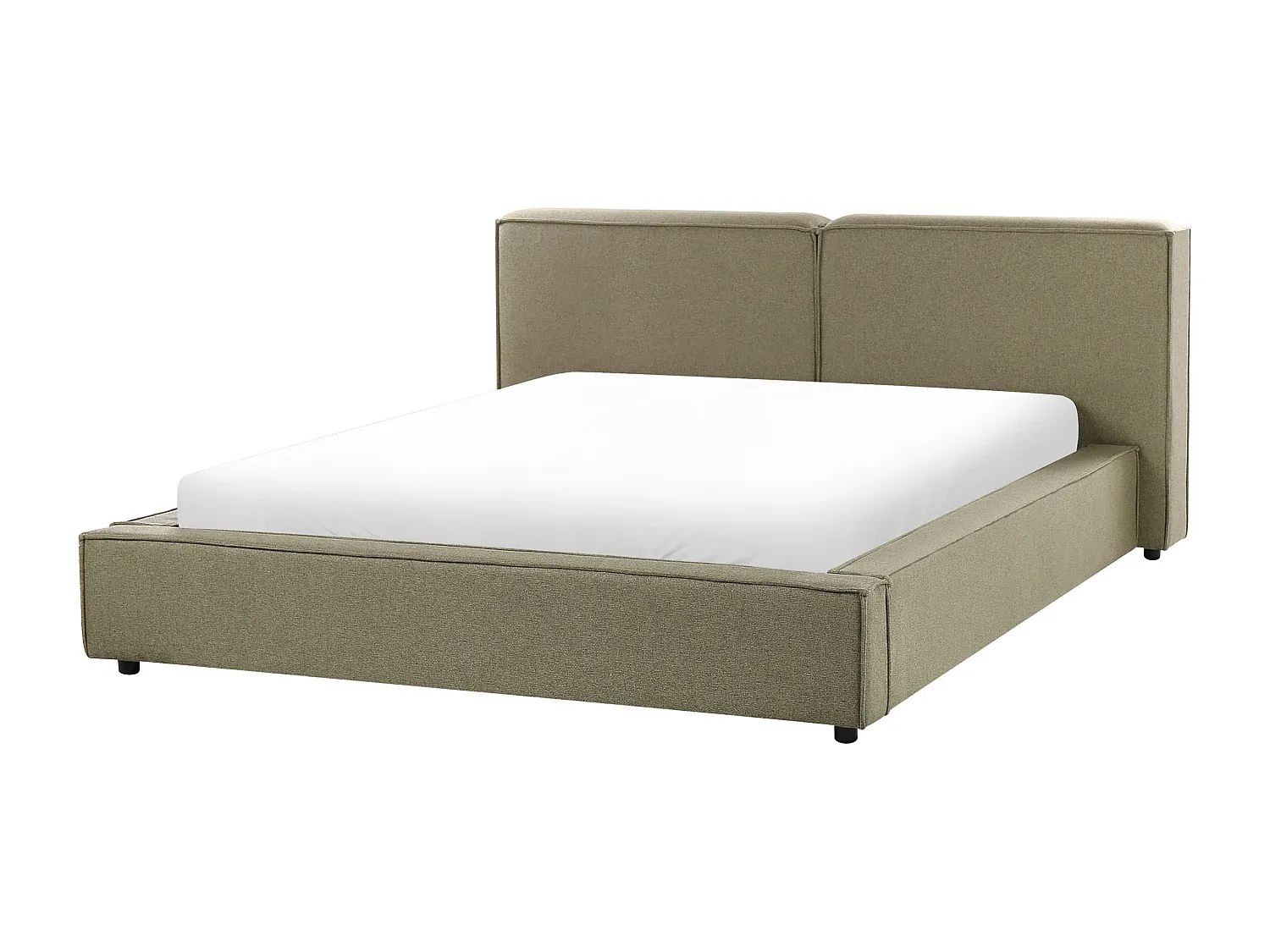 Stoffbett mit Lattenrost 160 x 200 cm Grün-decoravito.com