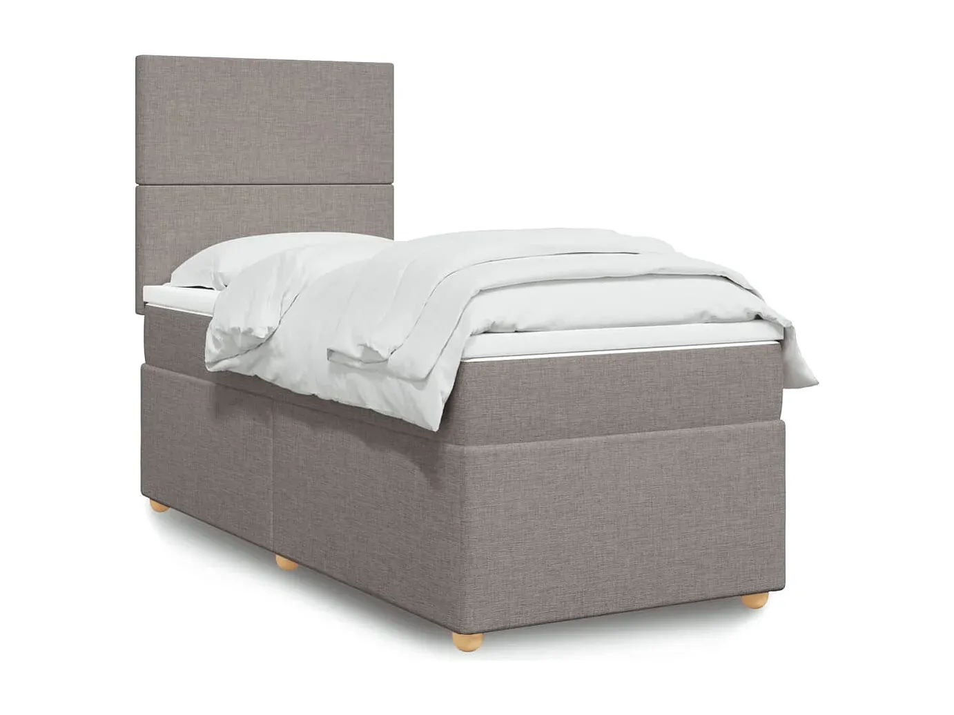 Komfortables Boxspringbett mit Stoffbezug 80x200 cm-decoravito.com