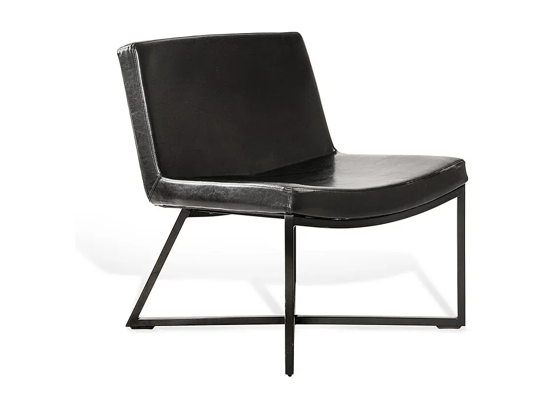 Moderner schwarzer Sessel 60x62x81 cm-decoravito.com