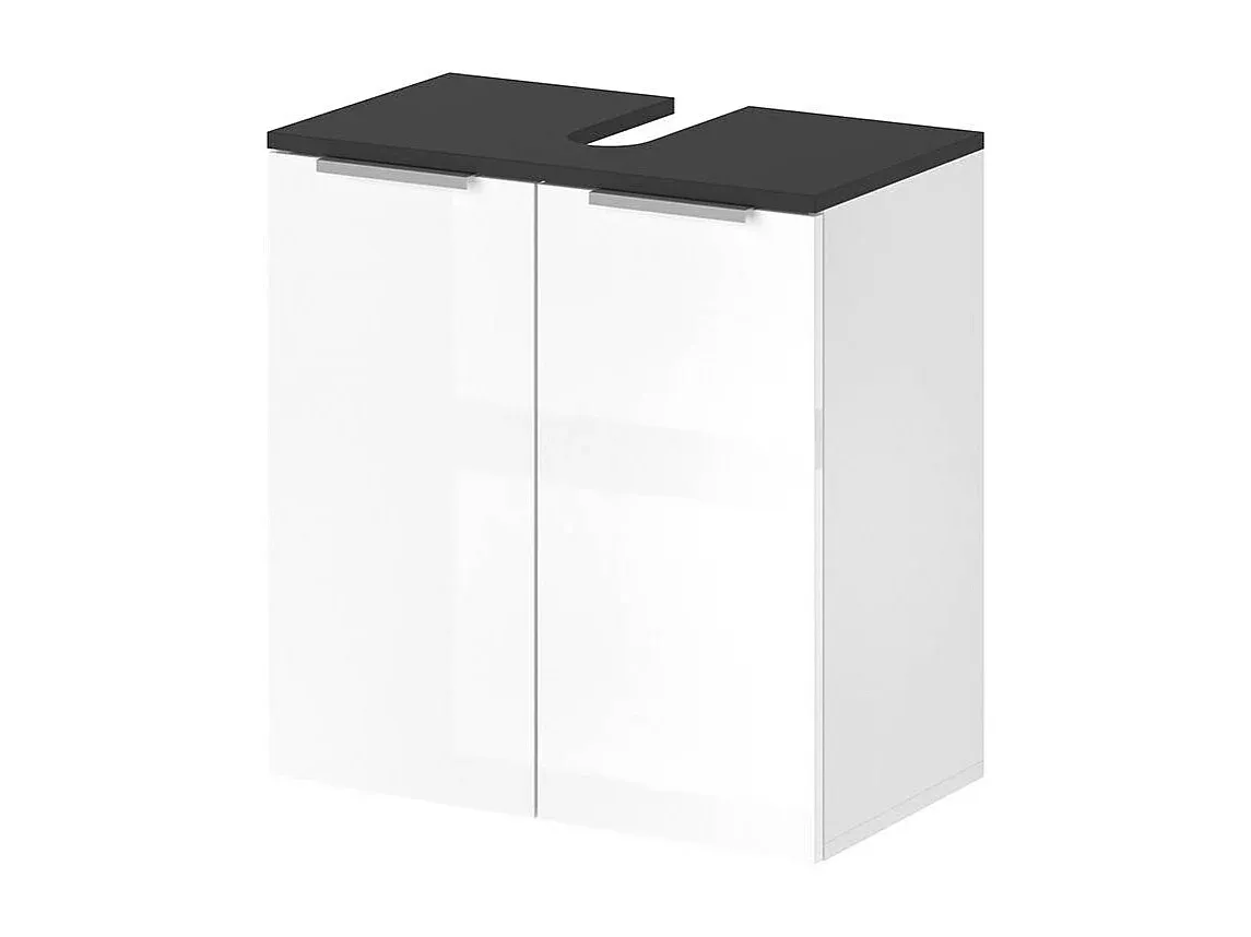 Moderner Waschbeckenunterschrank in Hochglanzoptik-decoravito.com