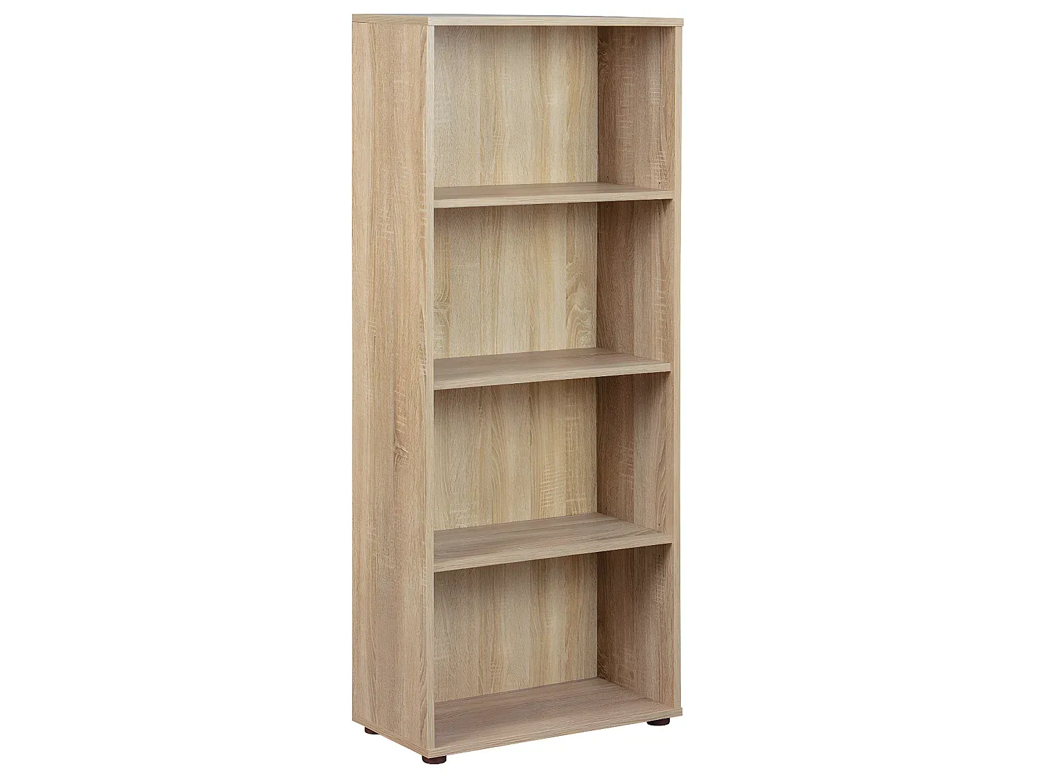 Bücherregal mit 4 Fächern im Eichedekor-decoravito.com