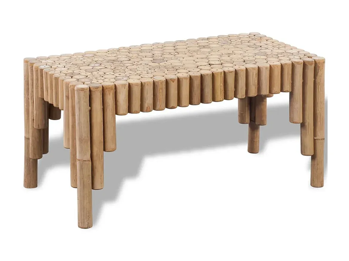 Moderner Couchtisch aus Bambus-decoravito.com