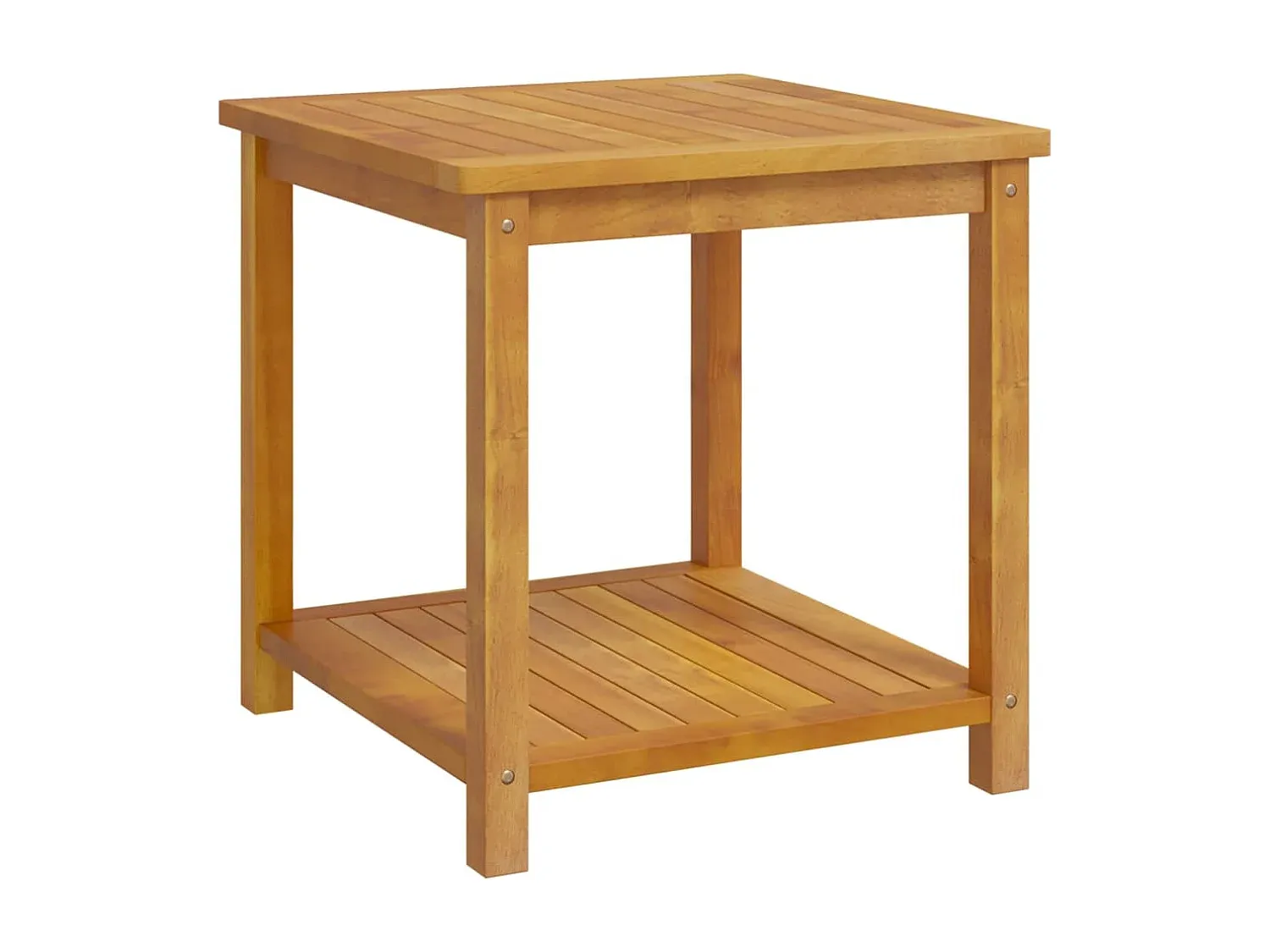 Massivholz Couchtisch 45x45x45 cm Akazie-decoravito.com