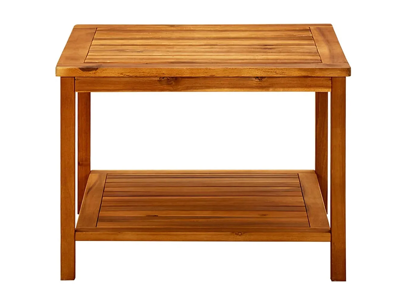 Moderner Beistelltisch aus Akazienholz, 60x60x45 cm-decoravito.com
