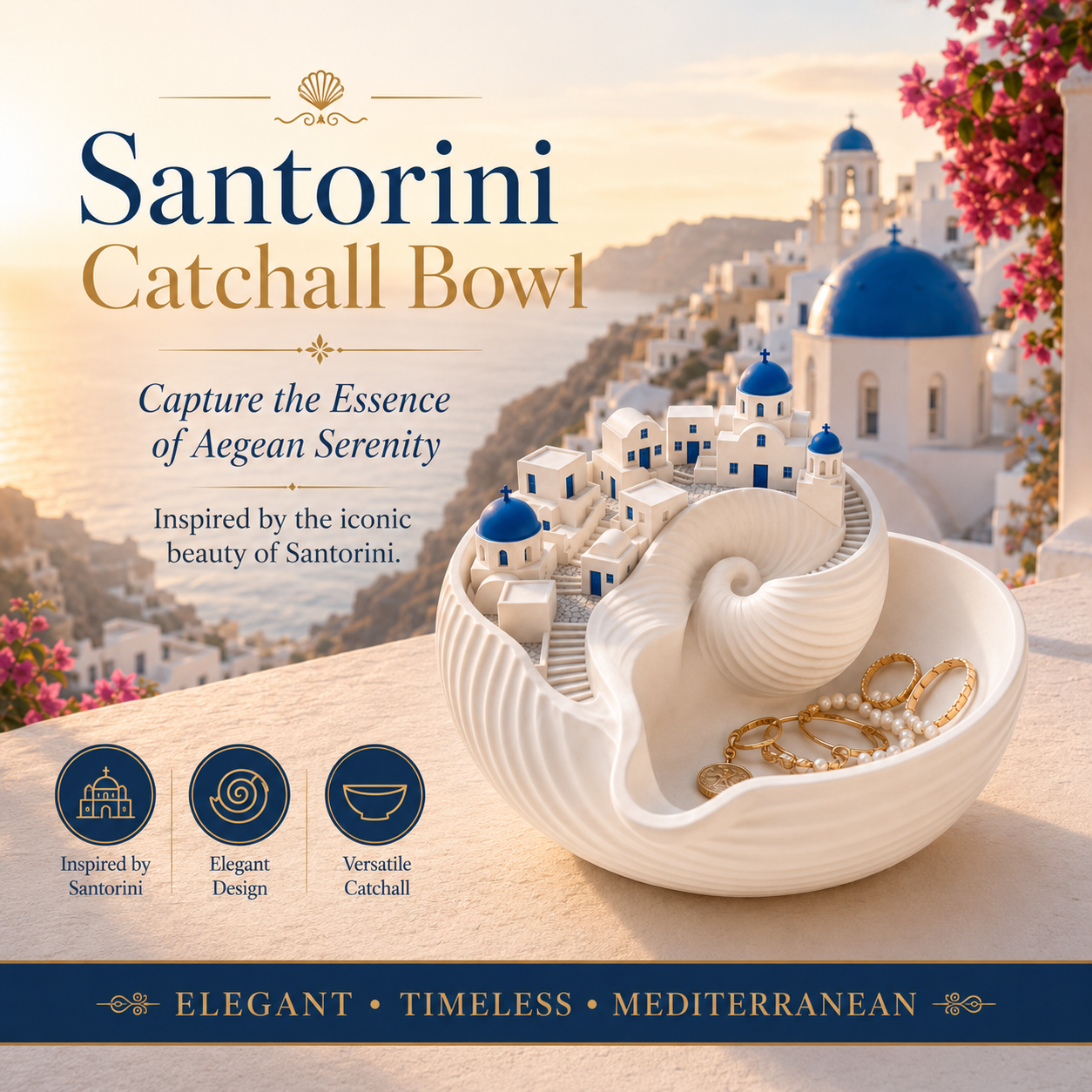 🌊Last Day 60% OFF - Santorini Catchall Bowl