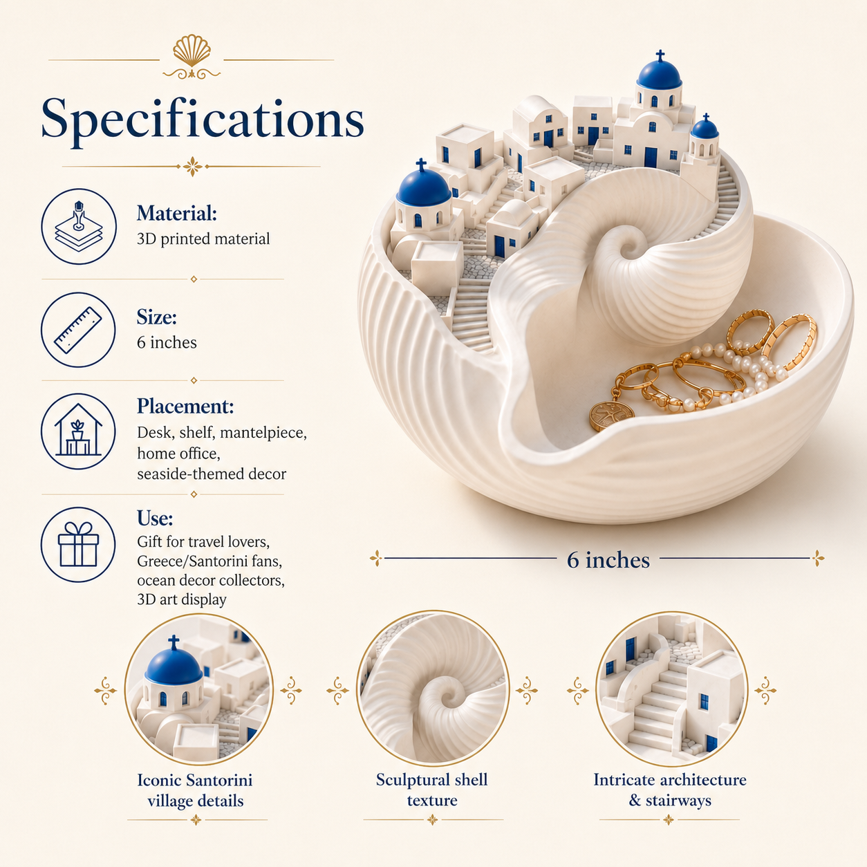 🌊Last Day 60% OFF - Santorini Catchall Bowl