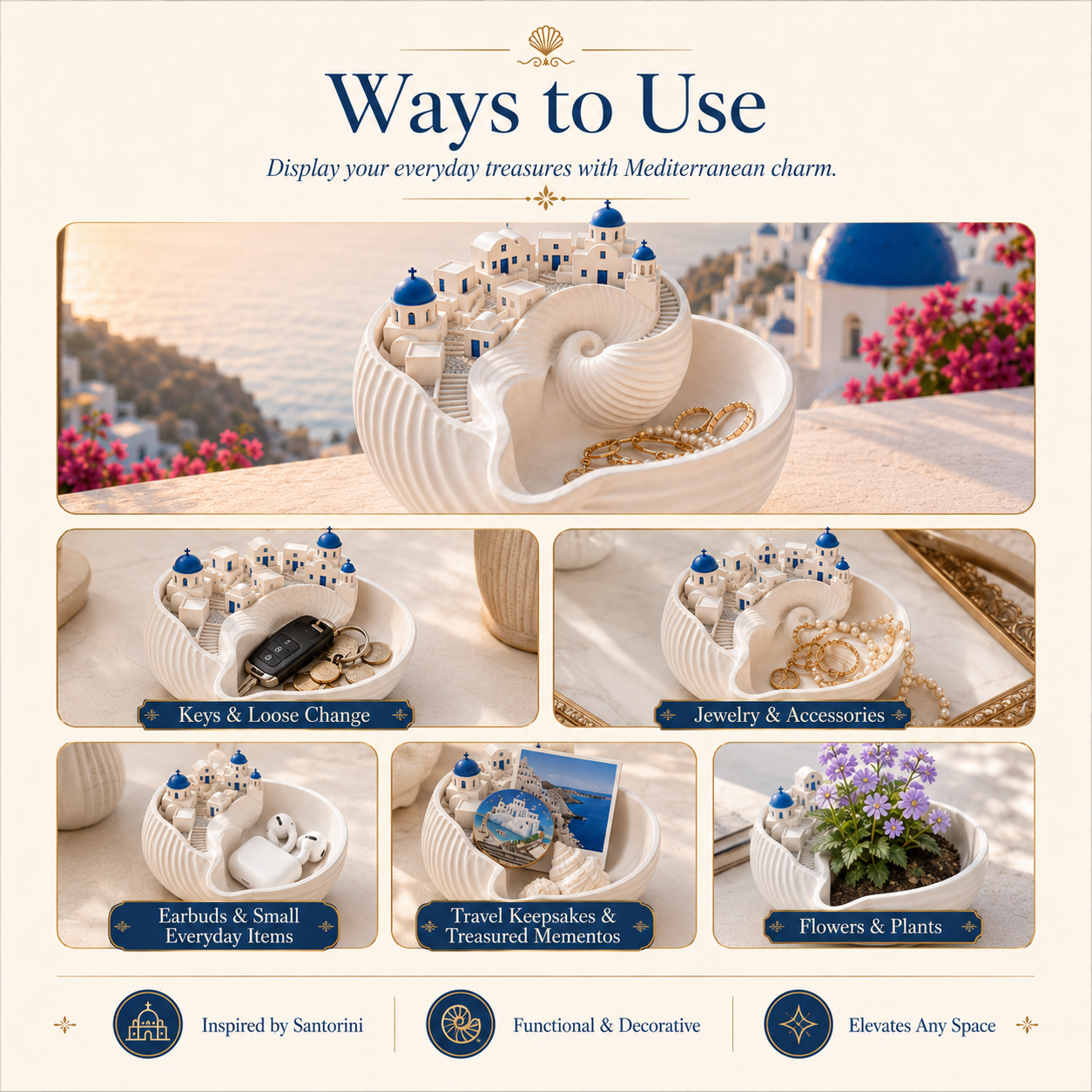 🌊Last Day 60% OFF - Santorini Catchall Bowl