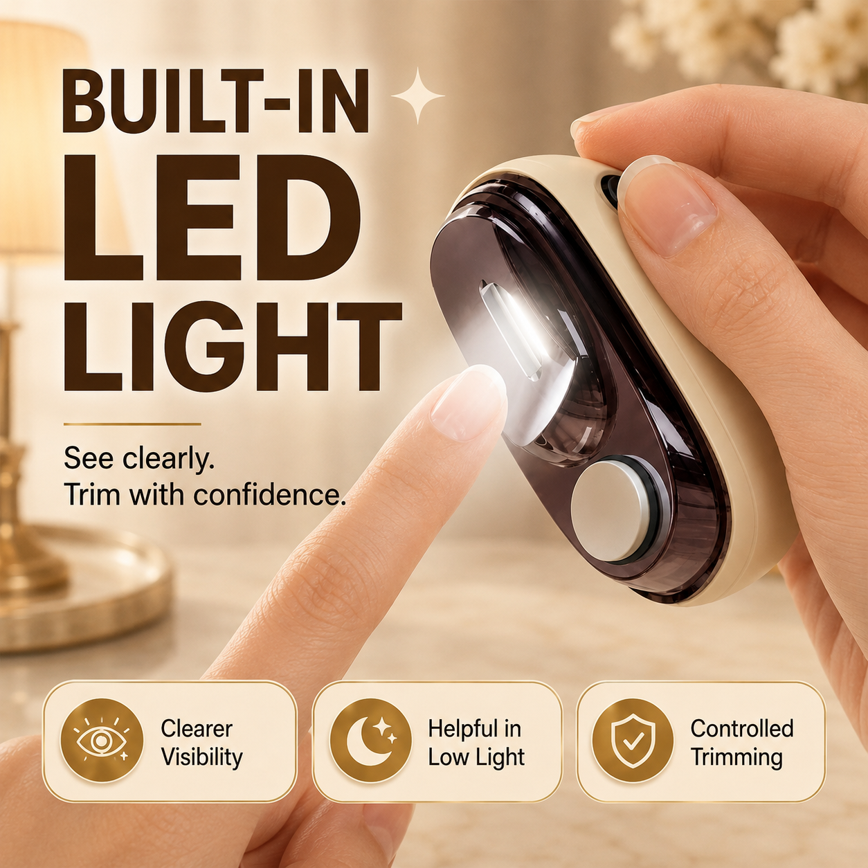 2-in-1 Smart Electric Nail Clipper & Polisher ✂️💅 Electric nail care for the whole family!