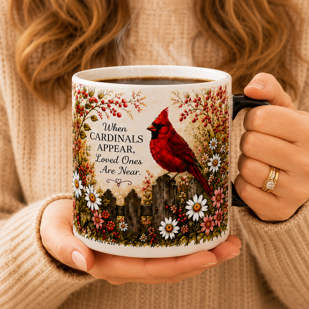 ❤️✨ Cardinal Heaven Signs Color Changing Mug ✨🕊️