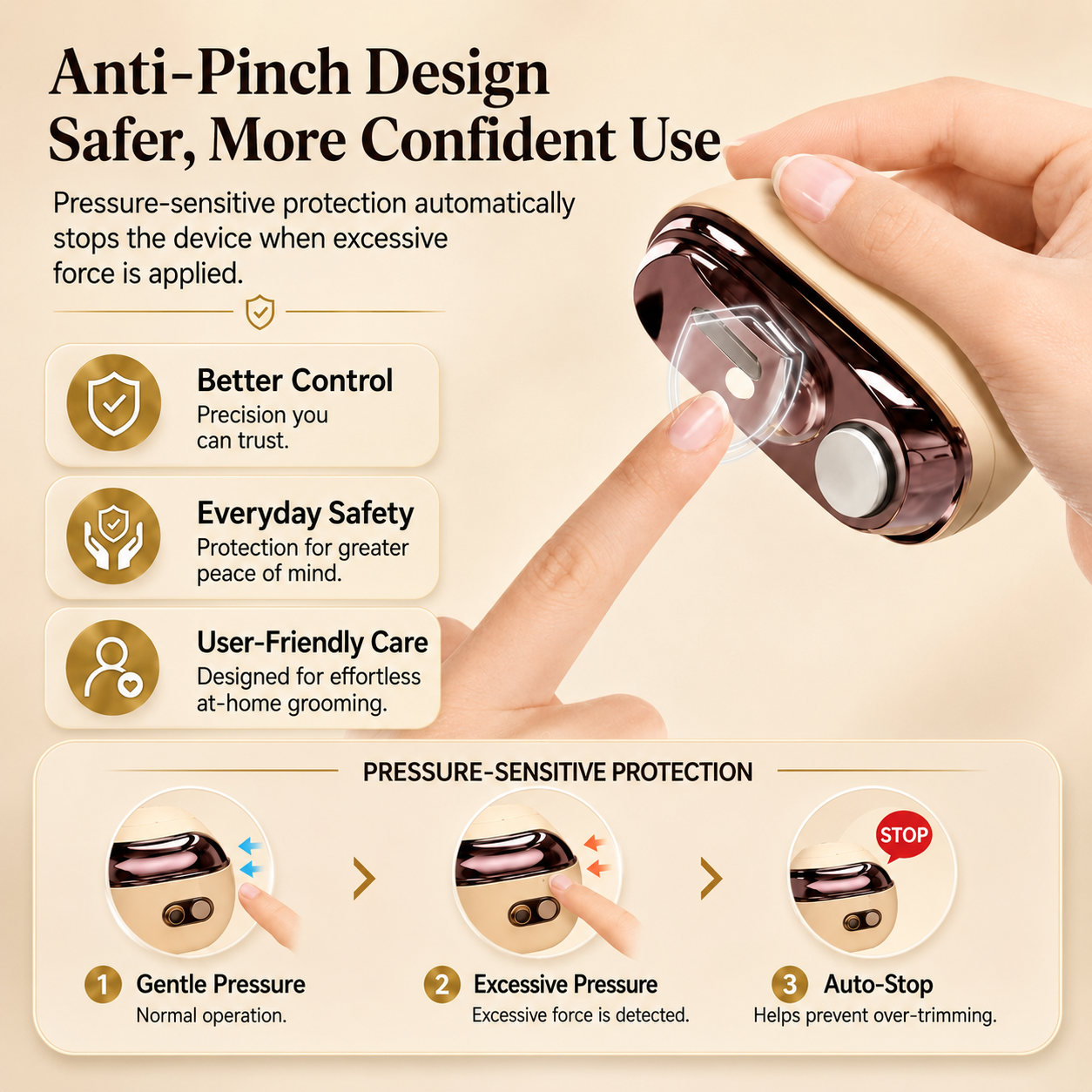 2-in-1 Smart Electric Nail Clipper & Polisher ✂️💅 Electric nail care for the whole family!