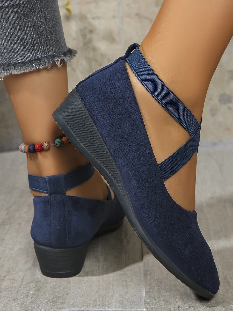 Pu Street Plain Shallow Shoes
