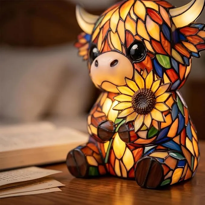🐂Creative Highland Cow LED Night Light🌻