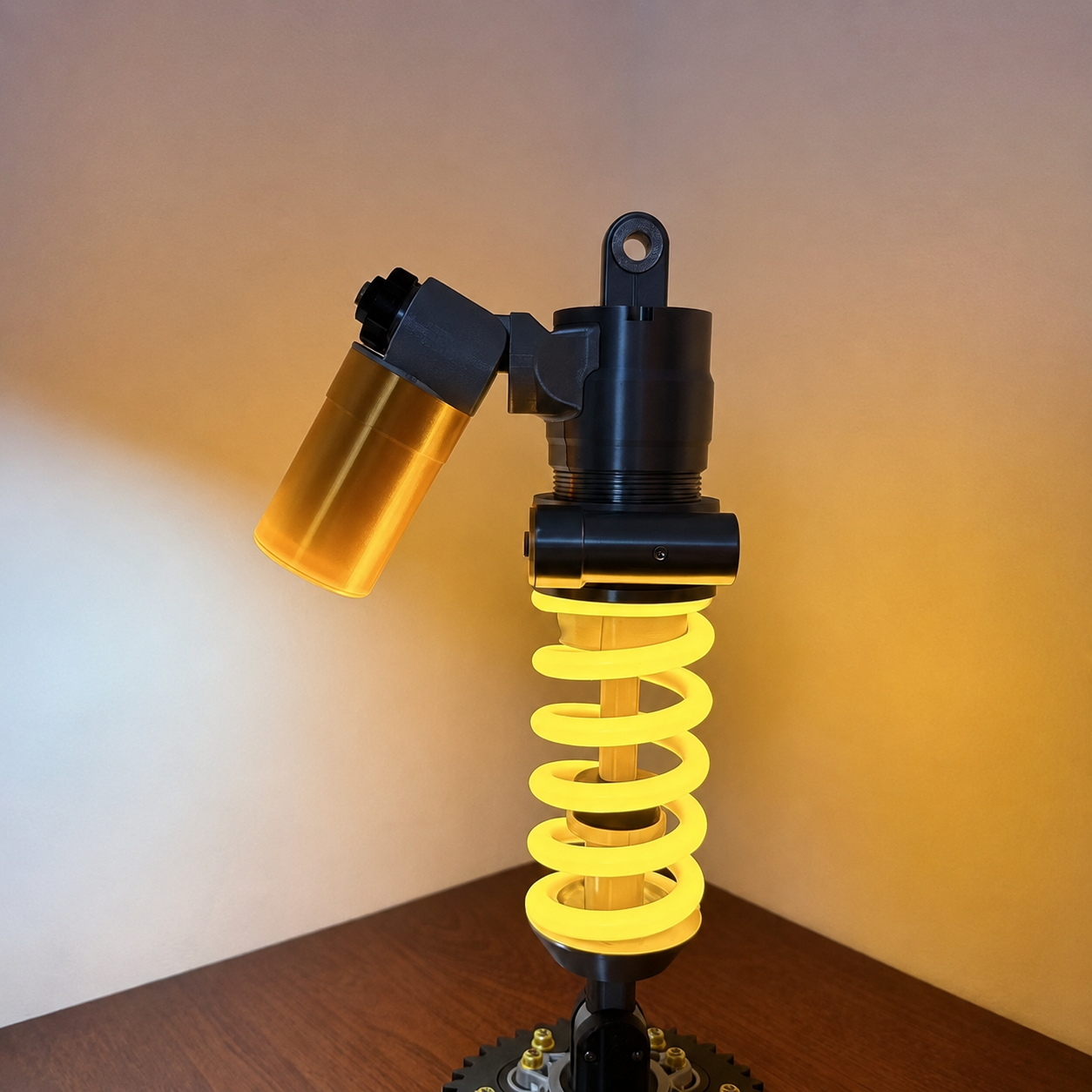Mechanical Desk Lamp, Shock Absorber Design LED Light for Gaming Room & Car Lovers