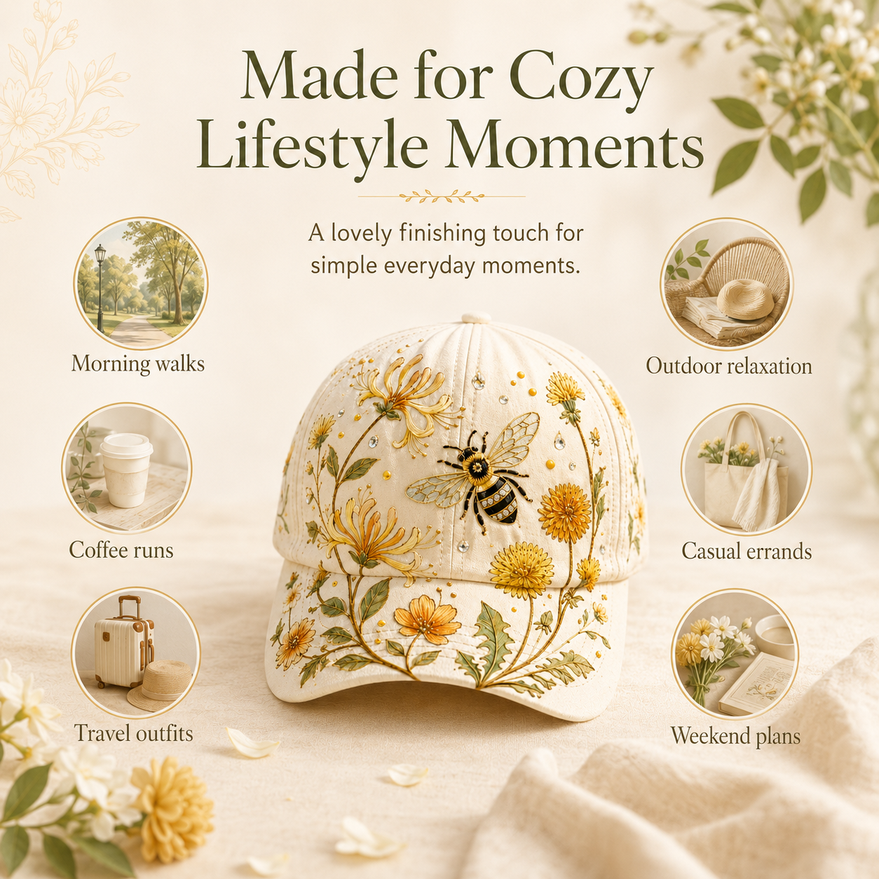 🔥Buy 1 Get 1 🌸🌿 Garden Morning Cap 