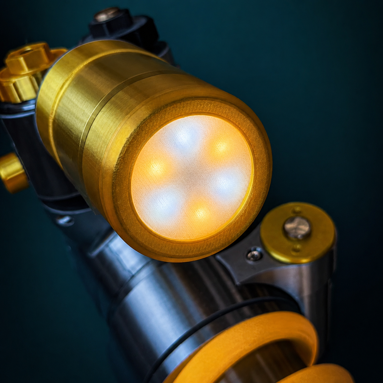 Mechanical Desk Lamp, Shock Absorber Design LED Light for Gaming Room & Car Lovers
