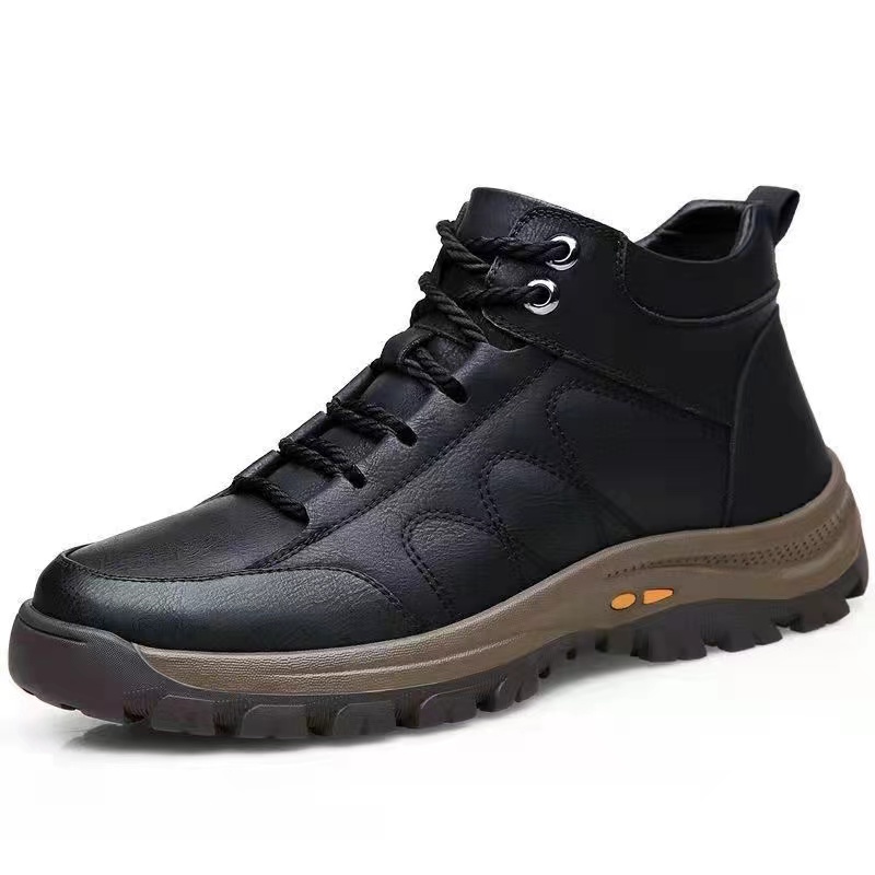 Men's Handmade Genuine Leather Shoes Waterproof Comfort Arch Support Lightweight