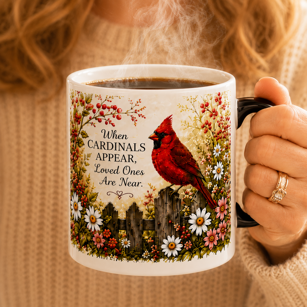 ❤️✨ Cardinal Heaven Signs Color Changing Mug ✨🕊️