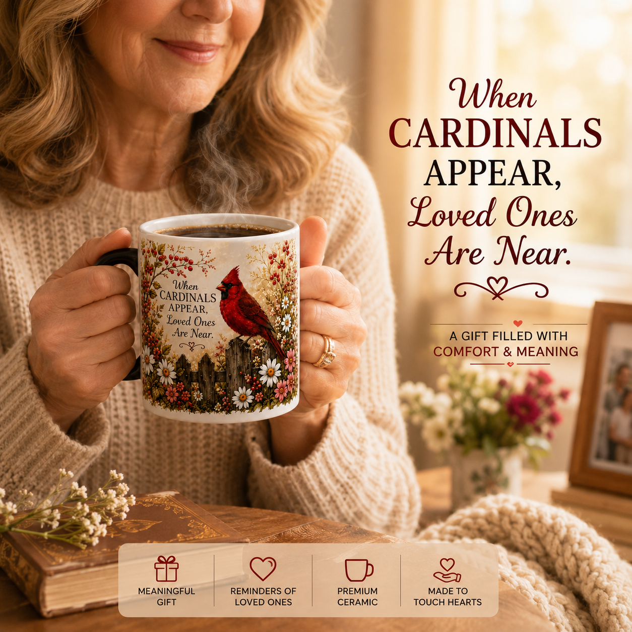 ❤️✨ Cardinal Heaven Signs Color Changing Mug ✨🕊️