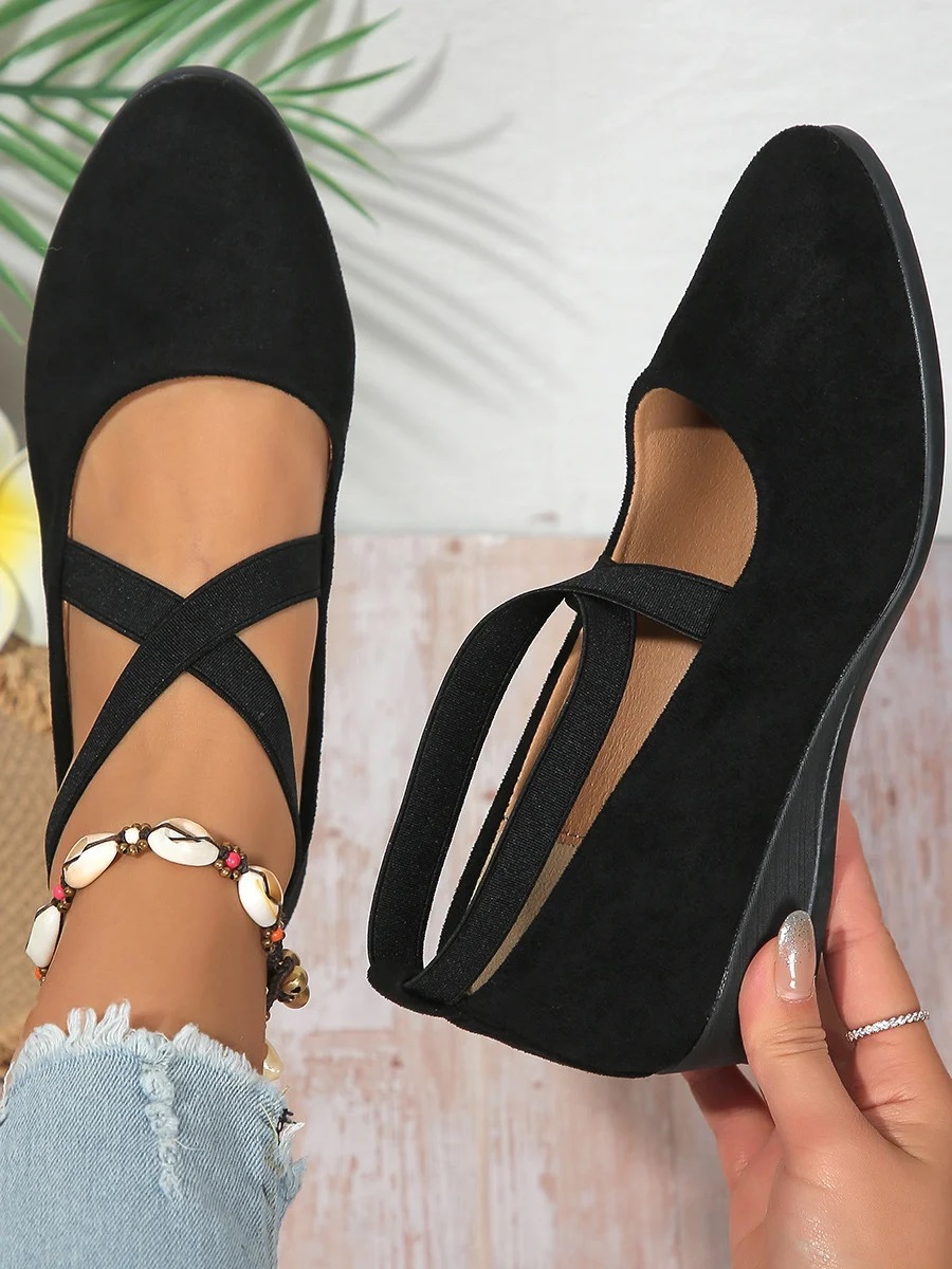 Pu Street Plain Shallow Shoes