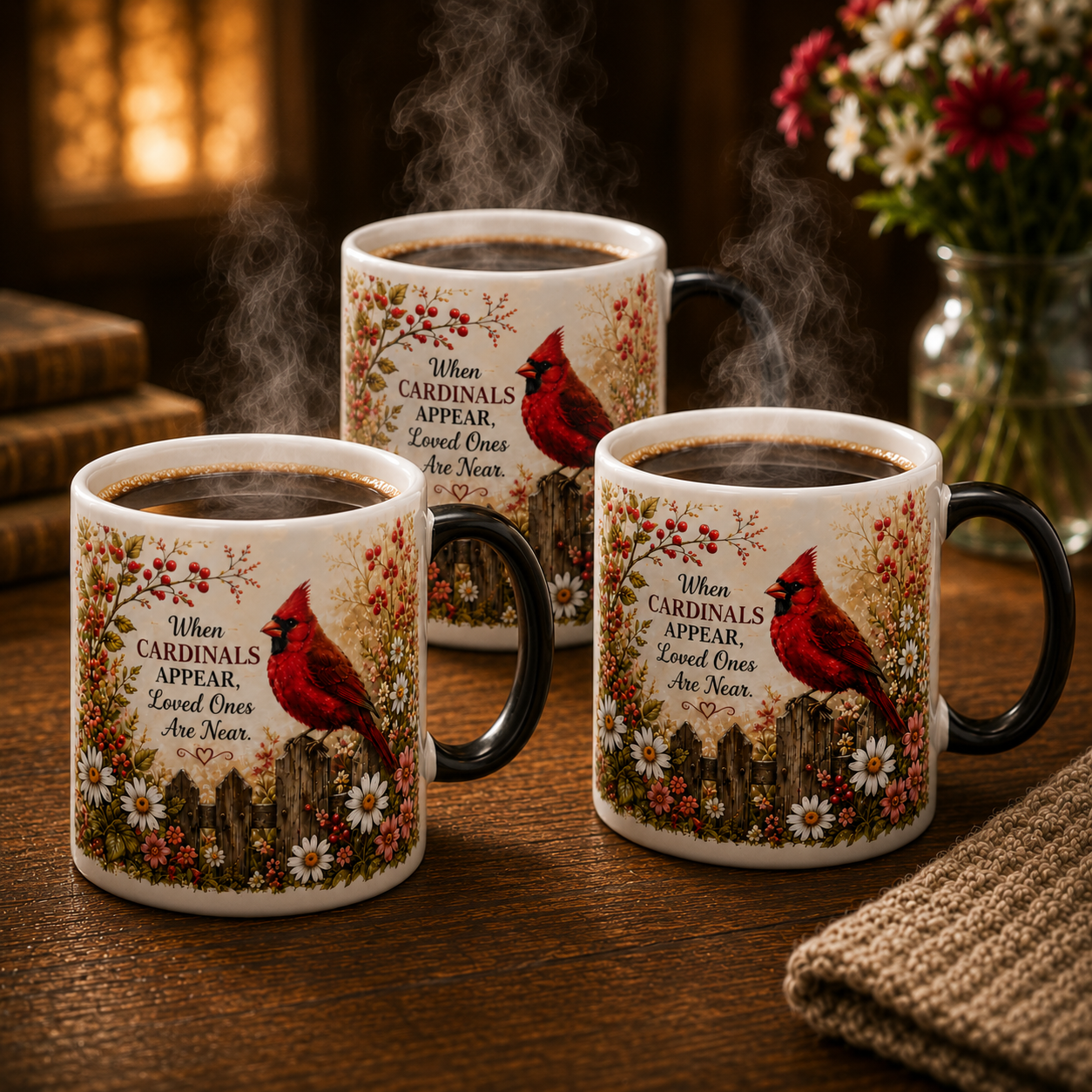 ❤️✨ Cardinal Heaven Signs Color Changing Mug ✨🕊️
