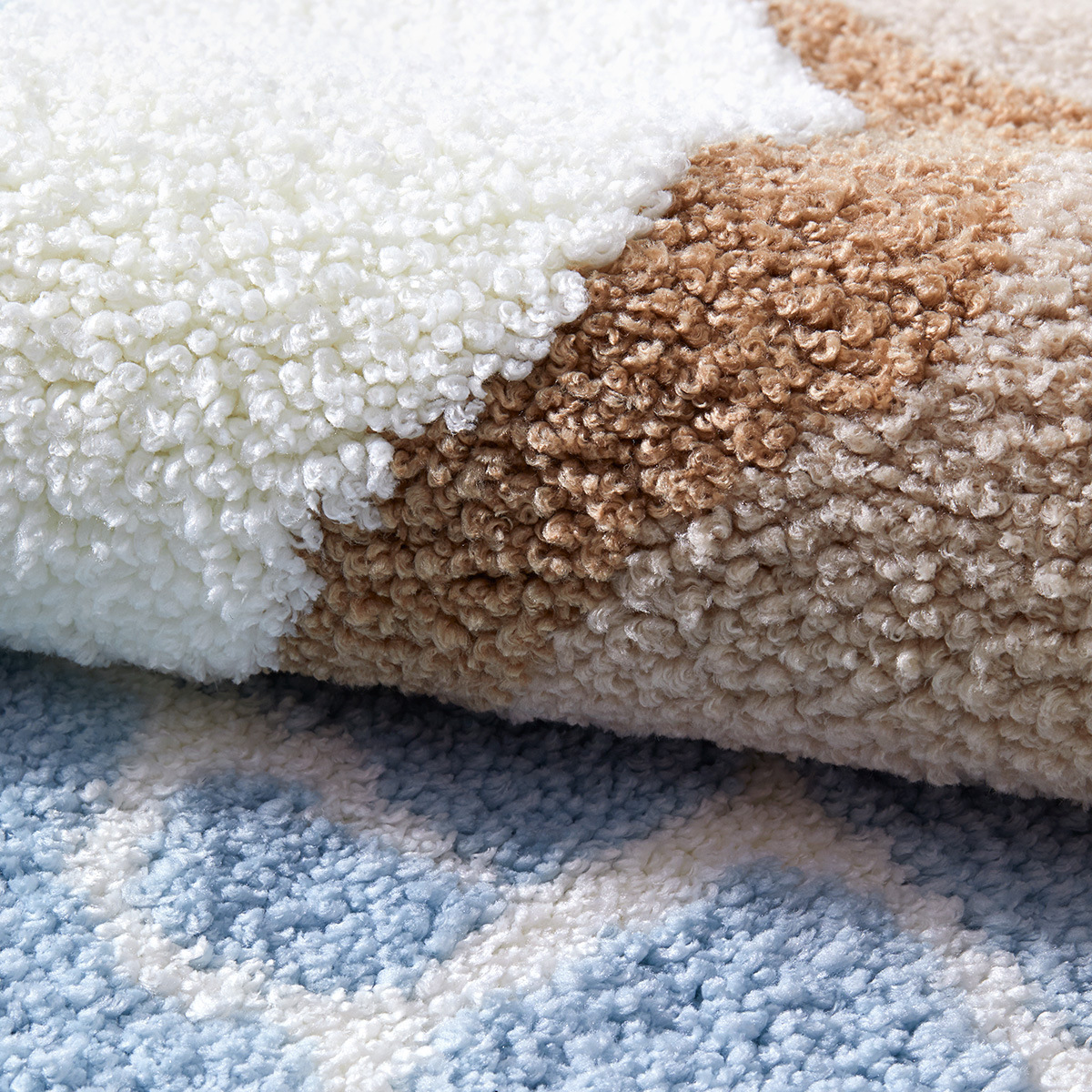 🔥 Last Day 45% OFF - Rolling Waves Faux Cashmere Non-Slip Bath Rug