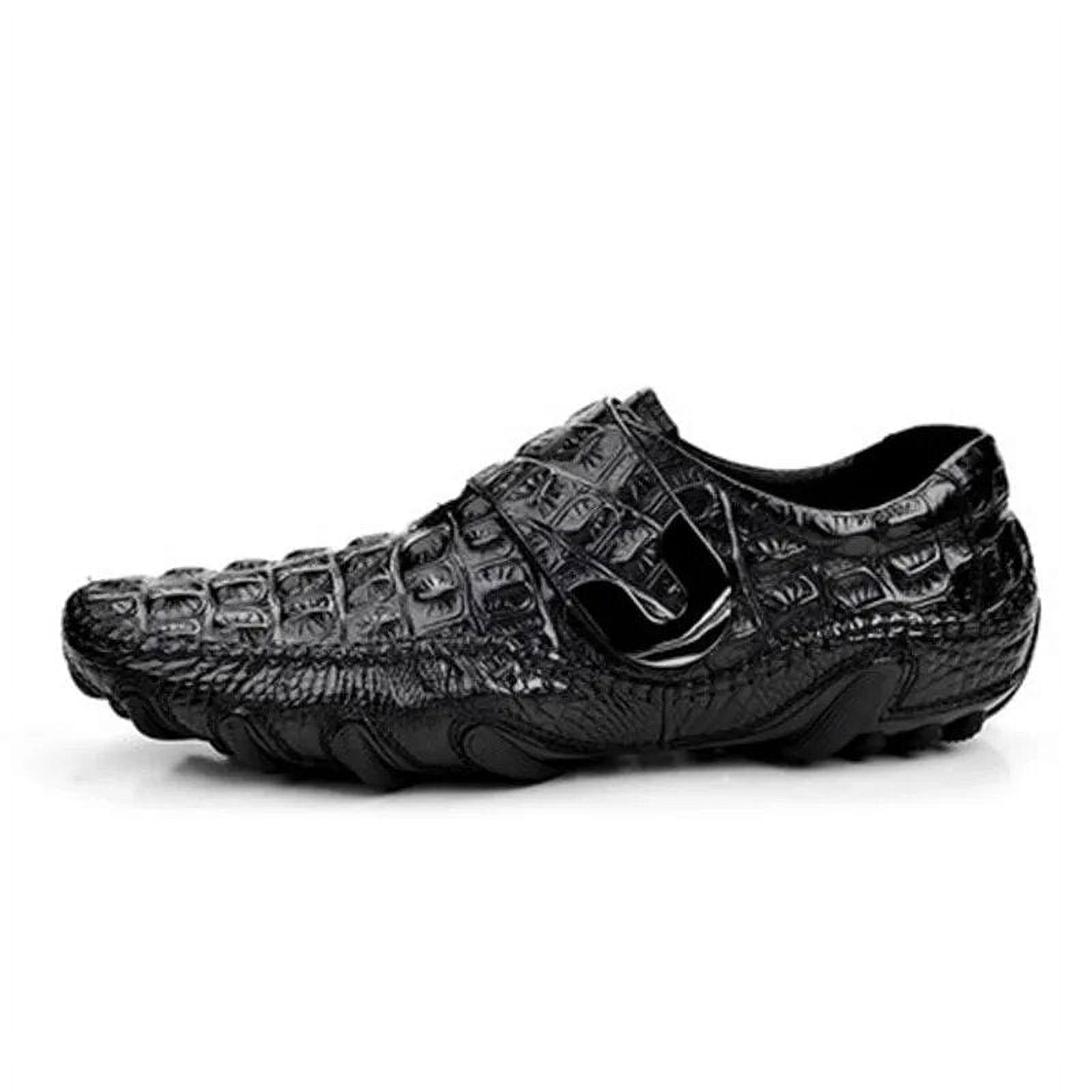 Urban Luxe Croc Pattern Driving Loafers Comfort Moccasins