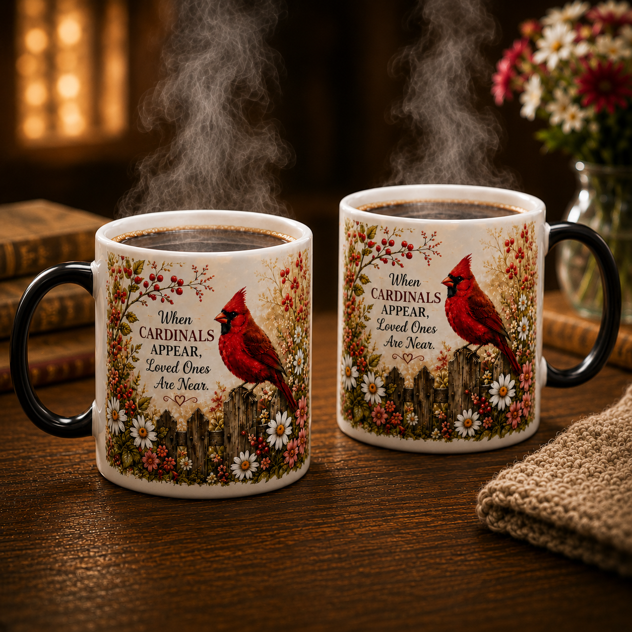 ❤️✨ Cardinal Heaven Signs Color Changing Mug ✨🕊️