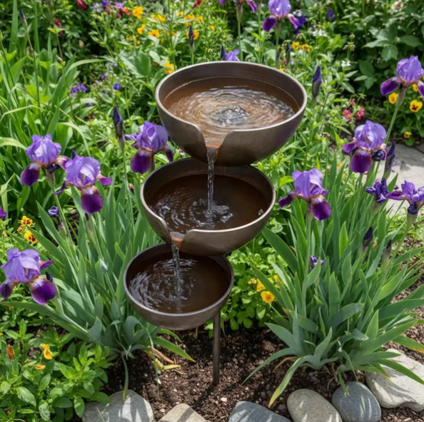 🔥Hot Sale🔥Bring Life Back To Your Garden – Rain Catcher Bird Bath 🌿🐦