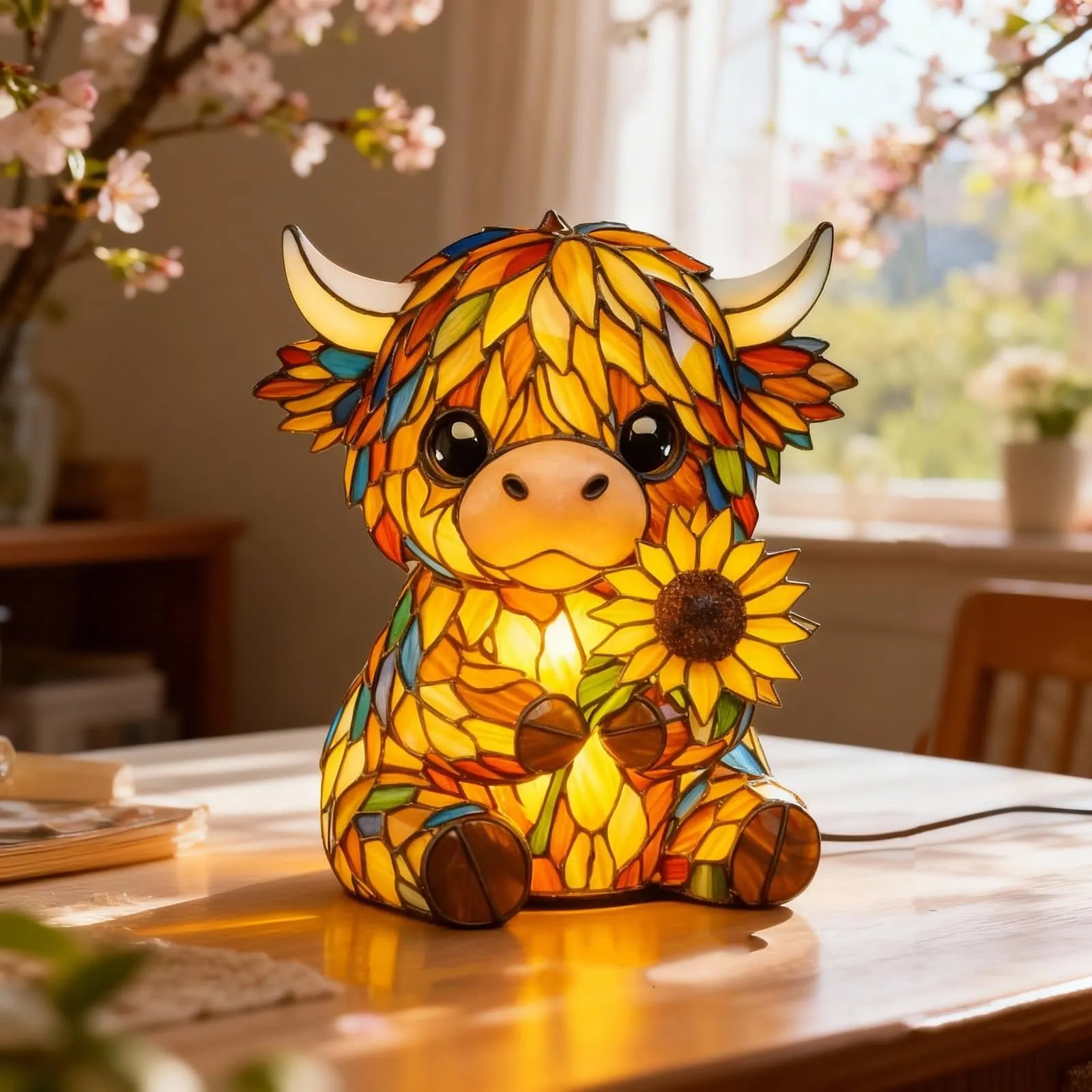 🐂Creative Highland Cow LED Night Light🌻