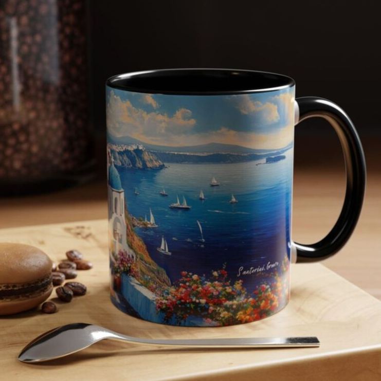 Santorini Dreamscape Scenic Greece Mug