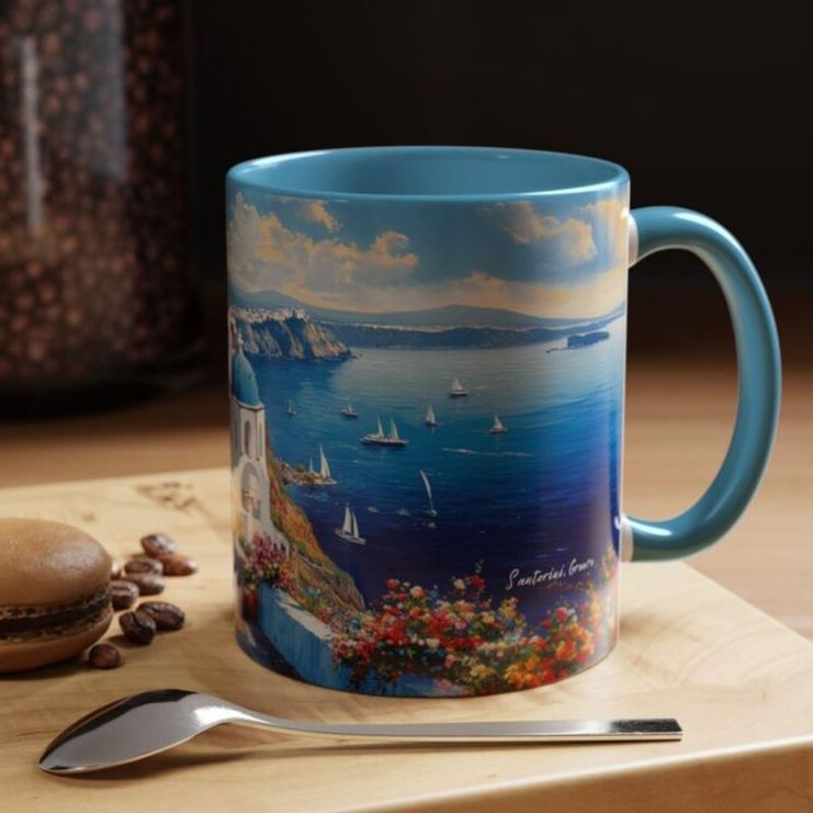 Santorini Dreamscape Scenic Greece Mug