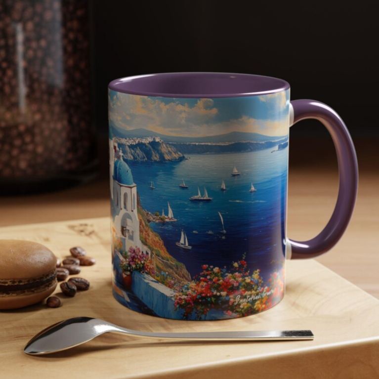 Santorini Dreamscape Scenic Greece Mug