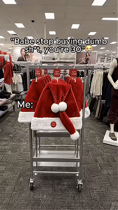🎅 Animated Naughty Santa Hat | Funny Christmas Party Hat