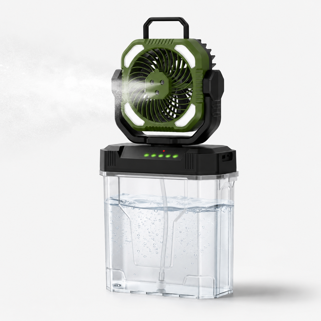 Portable Ice-Water Misting Air Cooler Fan for Camping