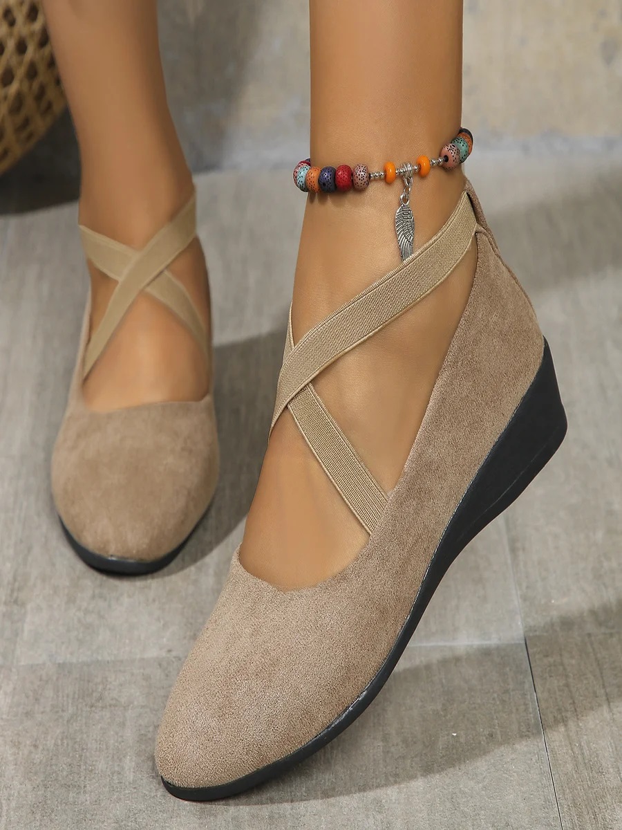 Pu Street Plain Shallow Shoes