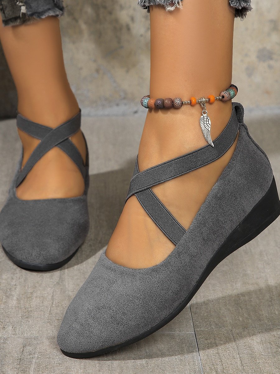 Pu Street Plain Shallow Shoes