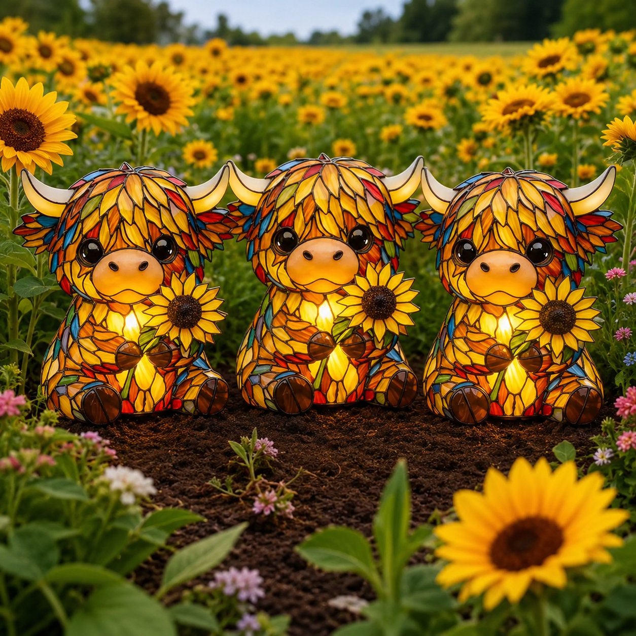 🐂Creative Highland Cow LED Night Light🌻