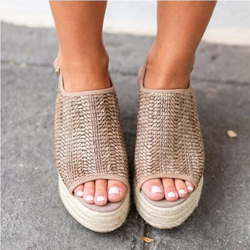 Stay In Japan Style Beige Heeled Sandals, Casual Daily Dress Shoes