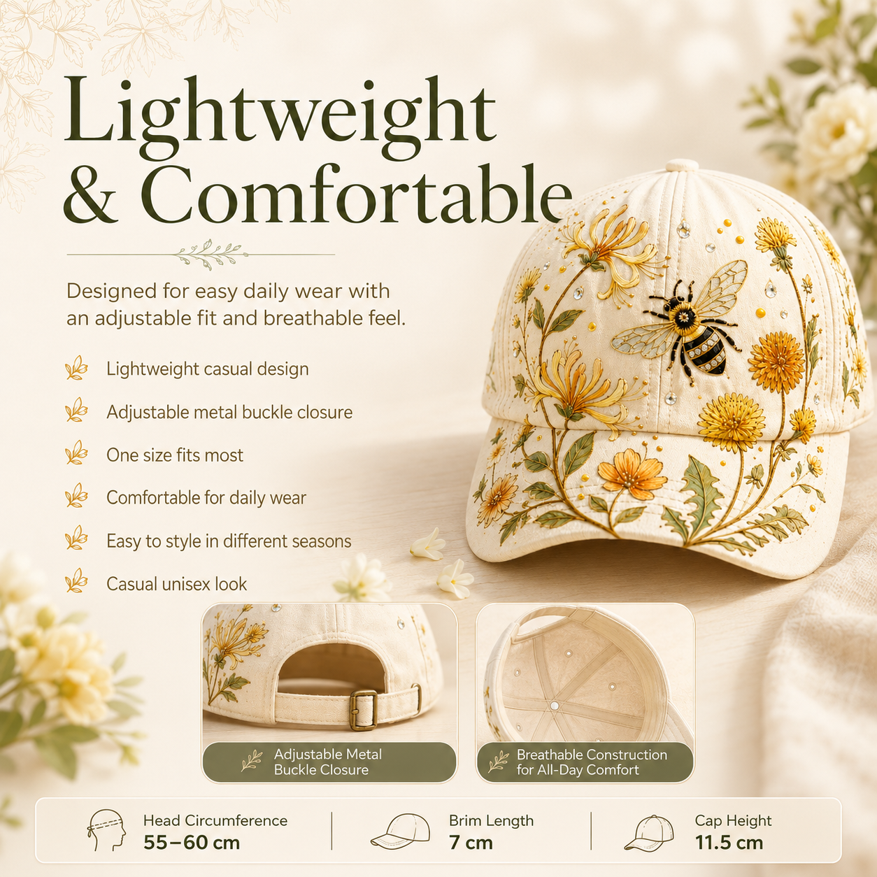 🔥BUY 1 GET 1 FREE🌸🌿 Garden Morning Cap (✨2026 Limited Edition)