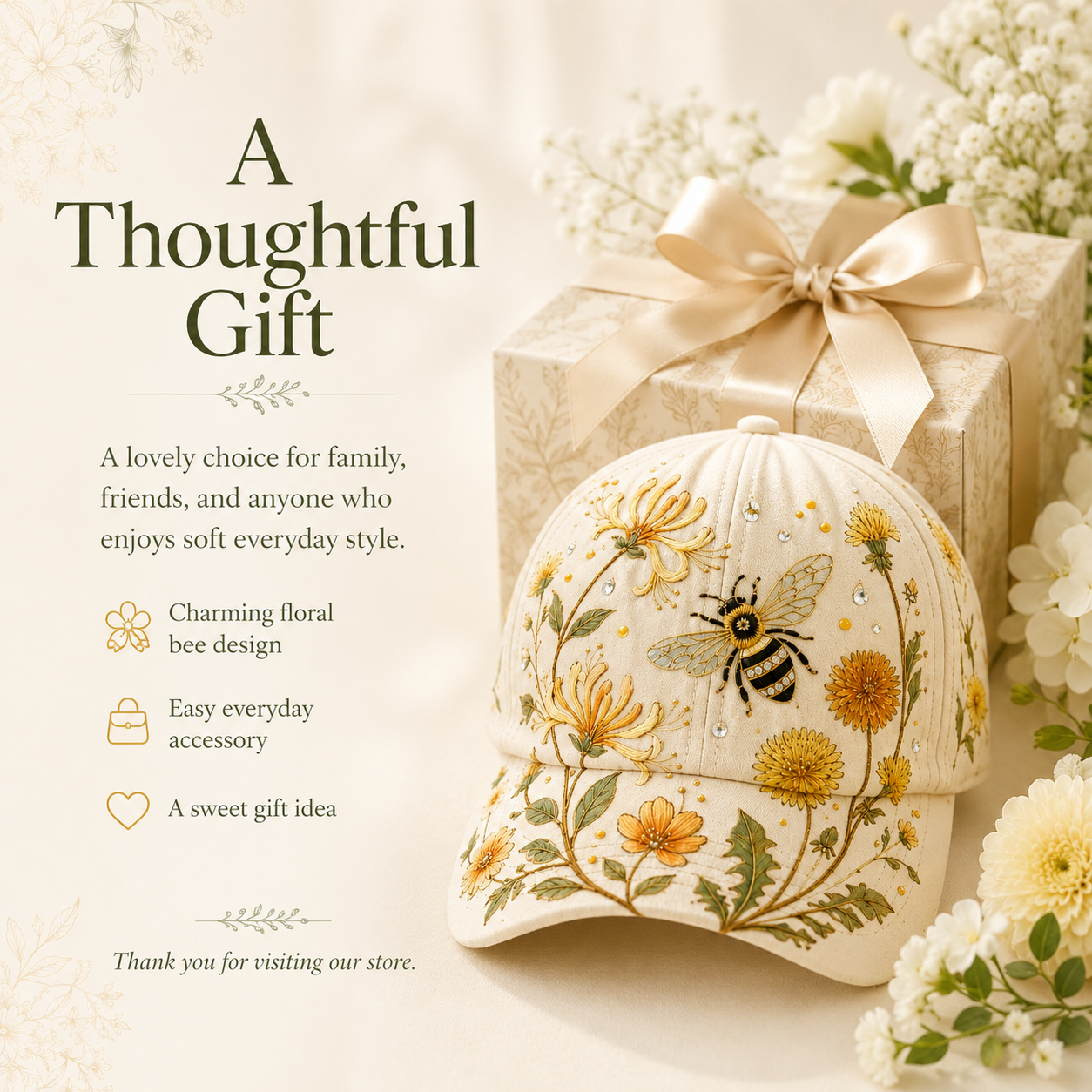🔥BUY 1 GET 1 FREE🌸🌿 Garden Morning Cap (✨2026 Limited Edition)