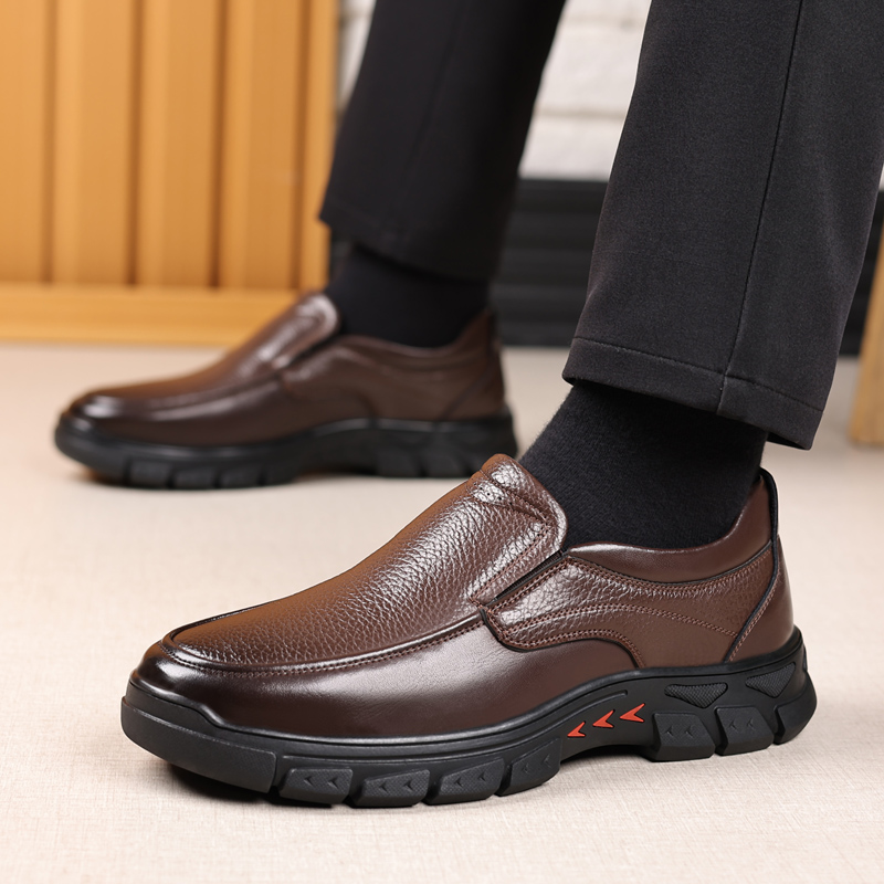 🎅Limited time deal — 50% OFF⏰Men's Orthopedic Arch Support Genuine Leather Slip-On Loafers