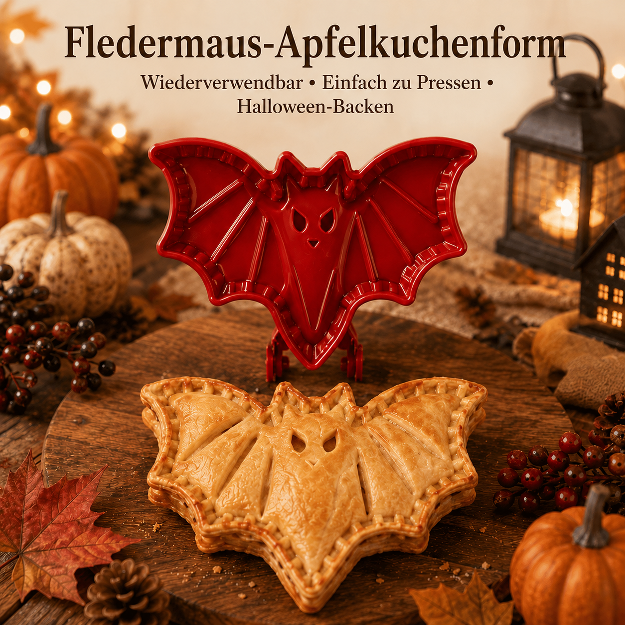 🎃 Halloween-Mini-Pastetenformen-Set – 8 gruselige Designs für einfaches, festliches Backen