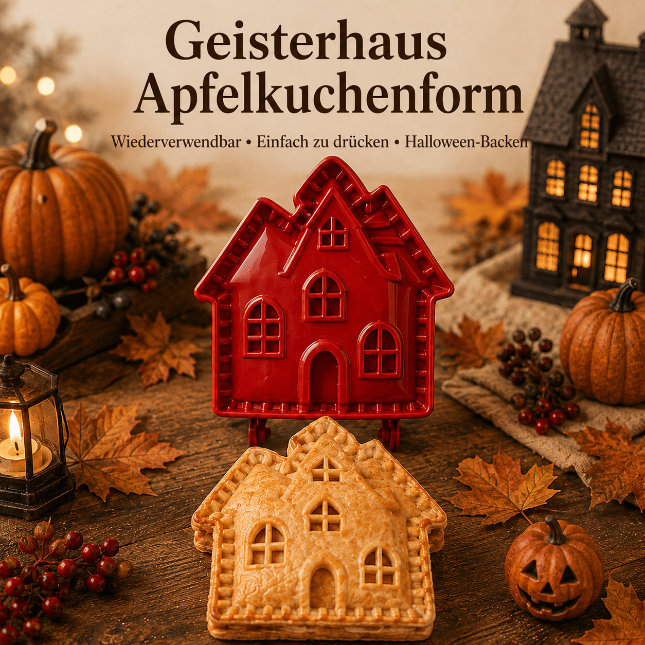 🎃 Halloween-Mini-Pastetenformen-Set – 8 gruselige Designs für einfaches, festliches Backen