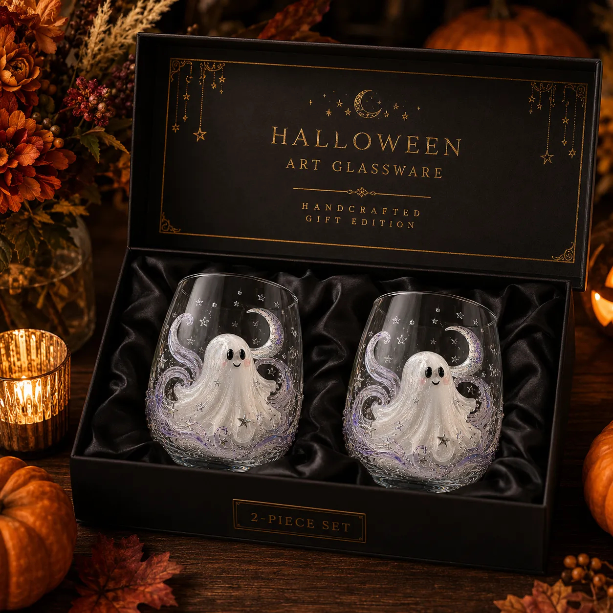 🎃 3D Halloween Glassware Collection | For Magical Halloween Sips, Eye-Catching 3D Details, Luminous Festive Party Moments & Cozy Fall Home Bar Glow