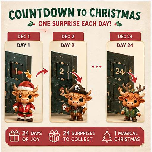 🐂🎁2026 Highland Cow Advent Calendar | Every Day Brings New Surprises