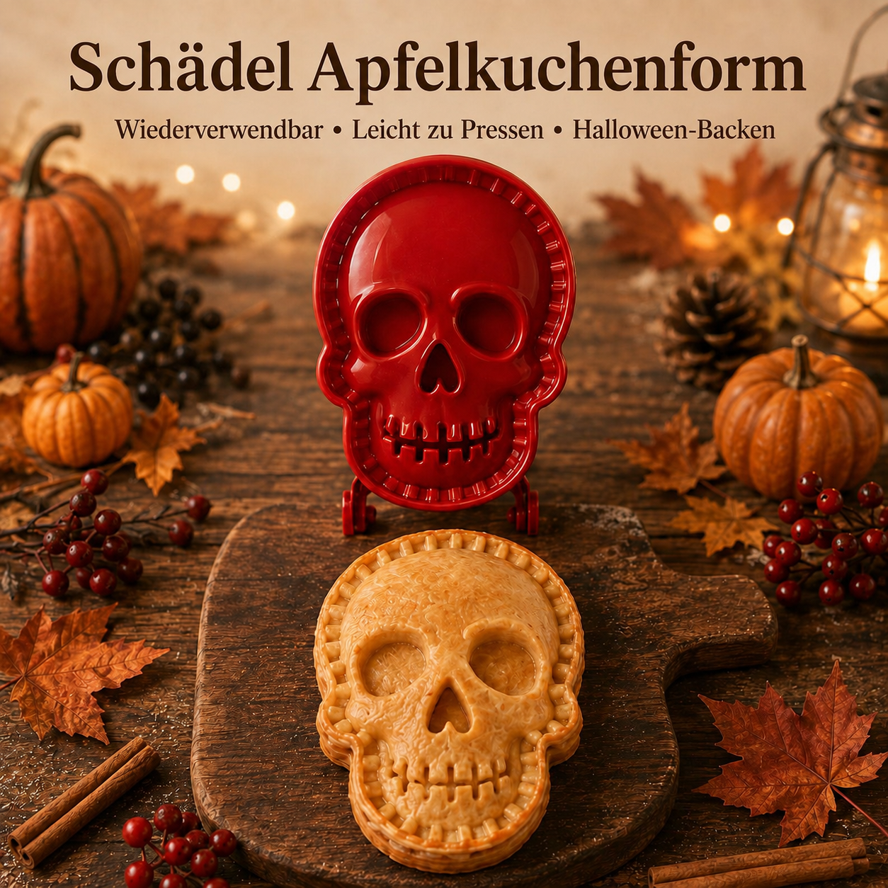 🎃 Halloween-Mini-Pastetenformen-Set – 8 gruselige Designs für einfaches, festliches Backen