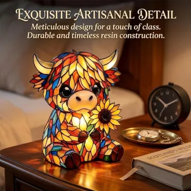 🐂Creative Highland Cow LED Night Light🌻